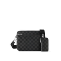 Trio Messenger Bag - Damier Graphite — view 1