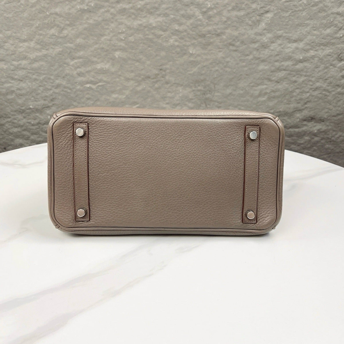 Hermes Birkin 30 Togo Leather Handbag - 8F Etain — view 4