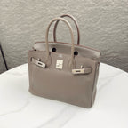 Hermes Birkin 30 Togo Leather Handbag - 8F Etain — view 5