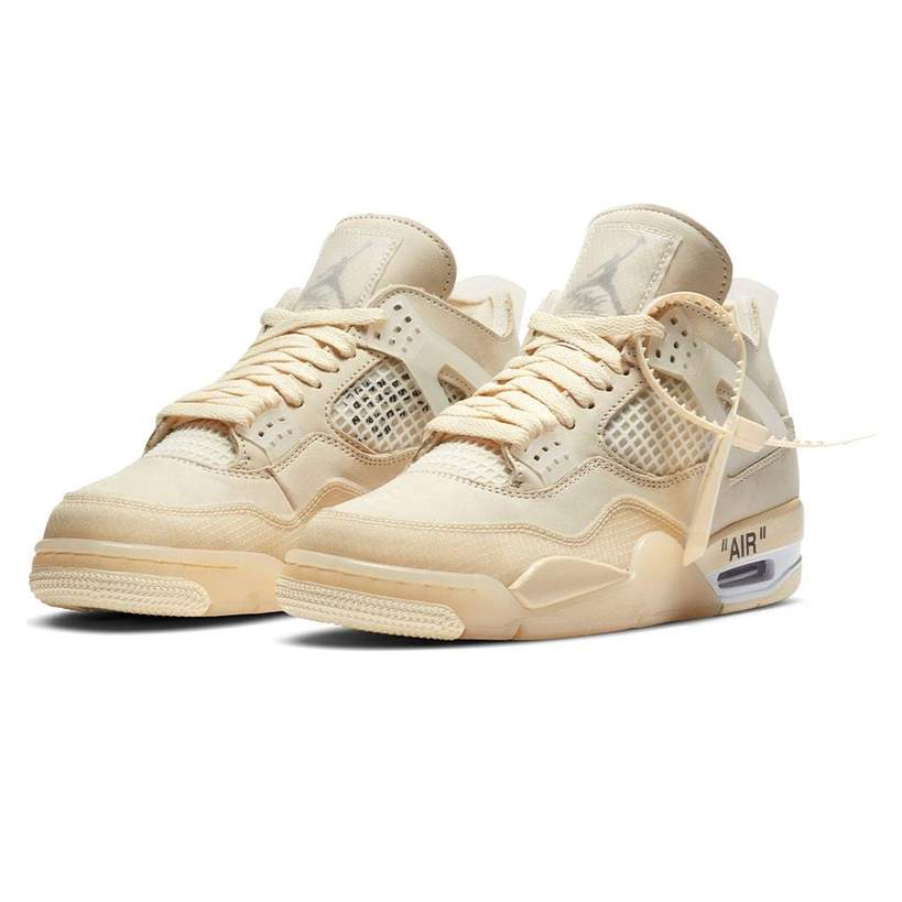 Air Jordan 4 x Off-White 'Sail' — view 2