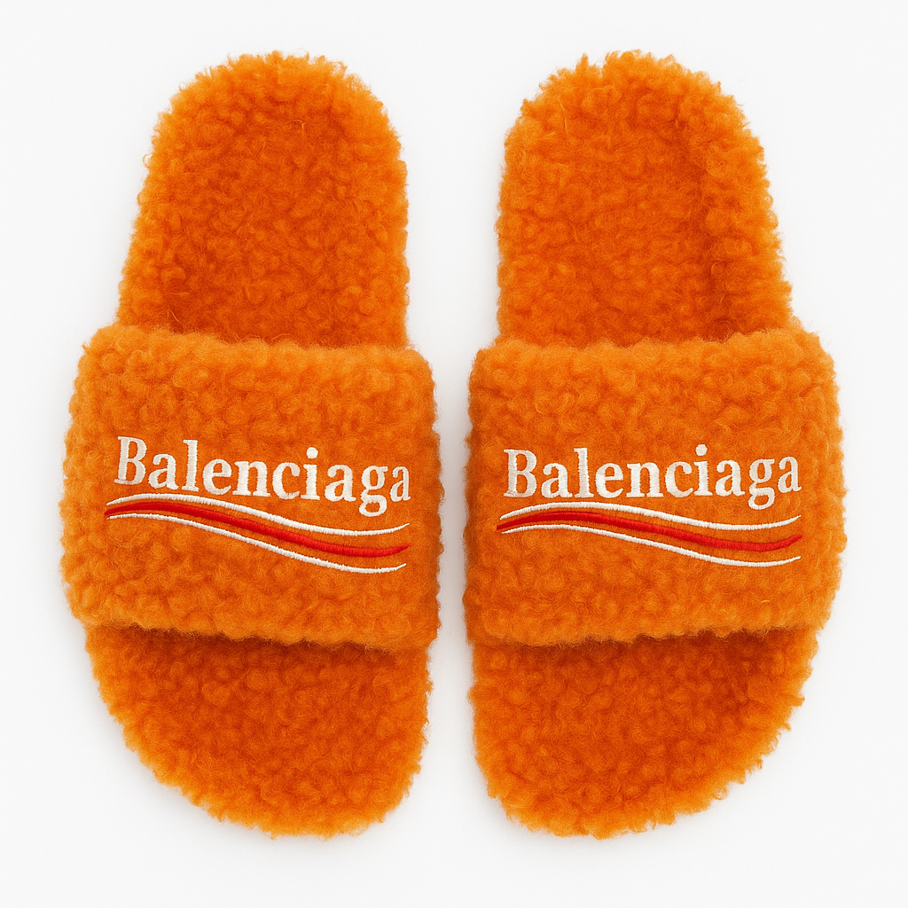 Furry Slide Sandal — view 7
