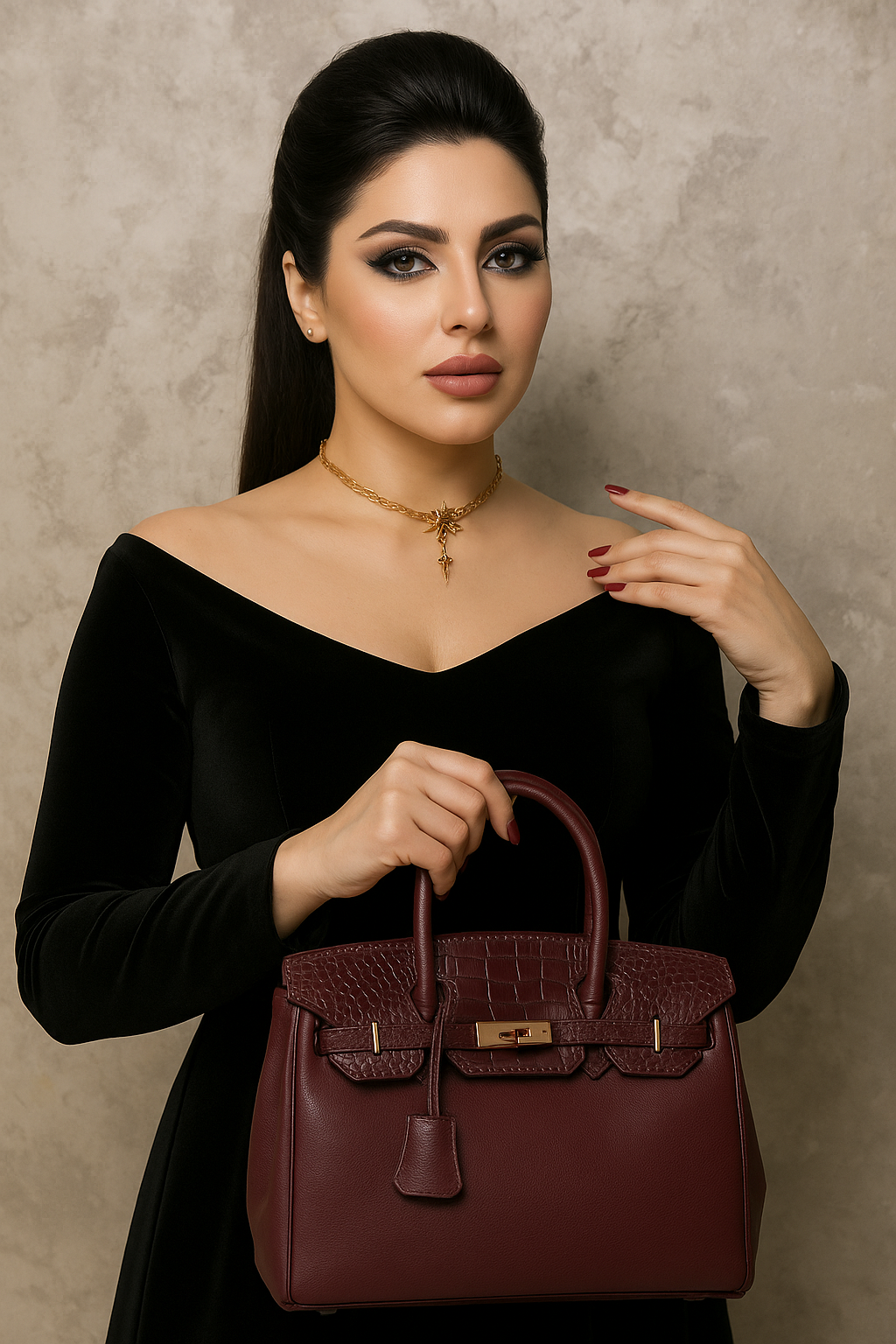 Hermes Birkin 35 Crocodile Handbag — view 2
