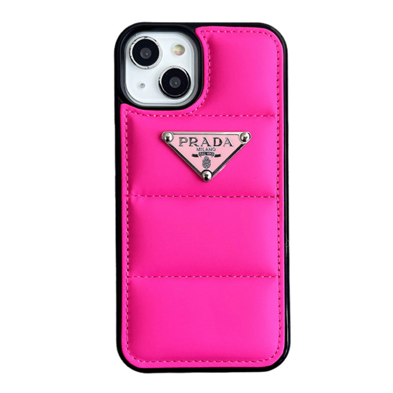 Rose Red Down Jacket iPhone Case — view 1