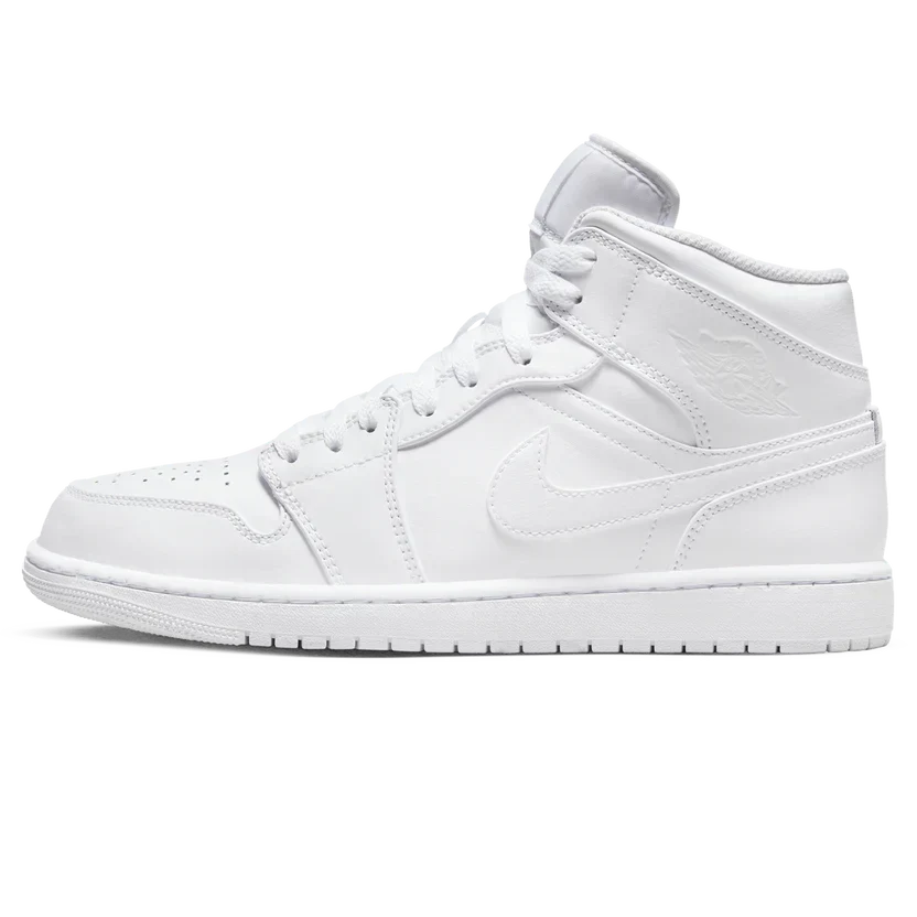Air Jordan 1 Mid 'Triple White' (2022) — view 1