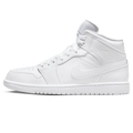 Air Jordan 1 Mid 'Triple White' (2022) — view 1