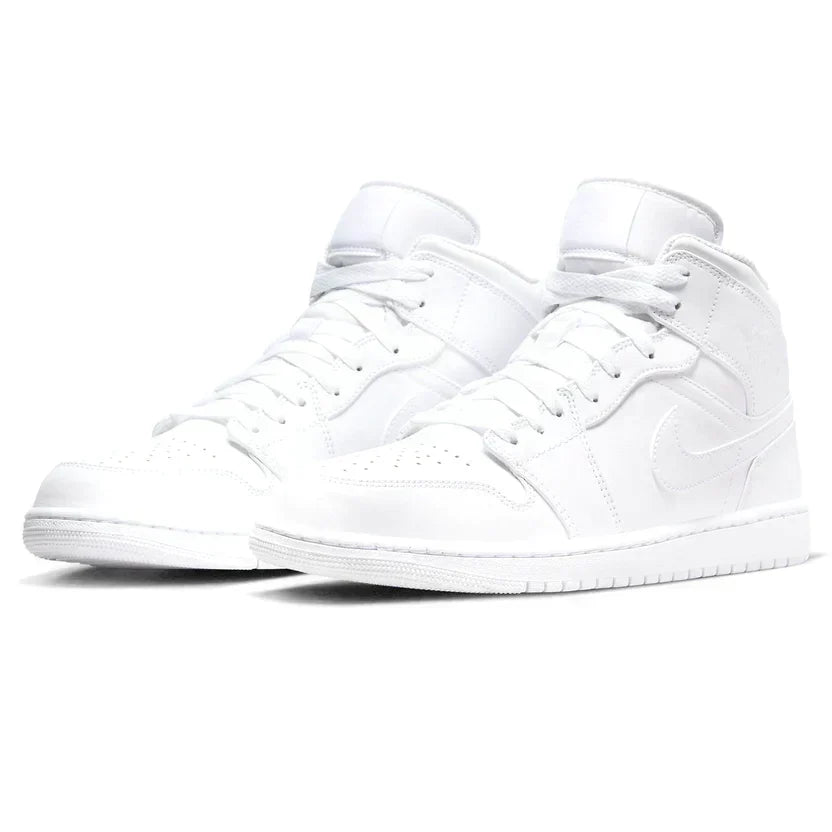 Air Jordan 1 Mid 'Triple White' (2022) — view 2