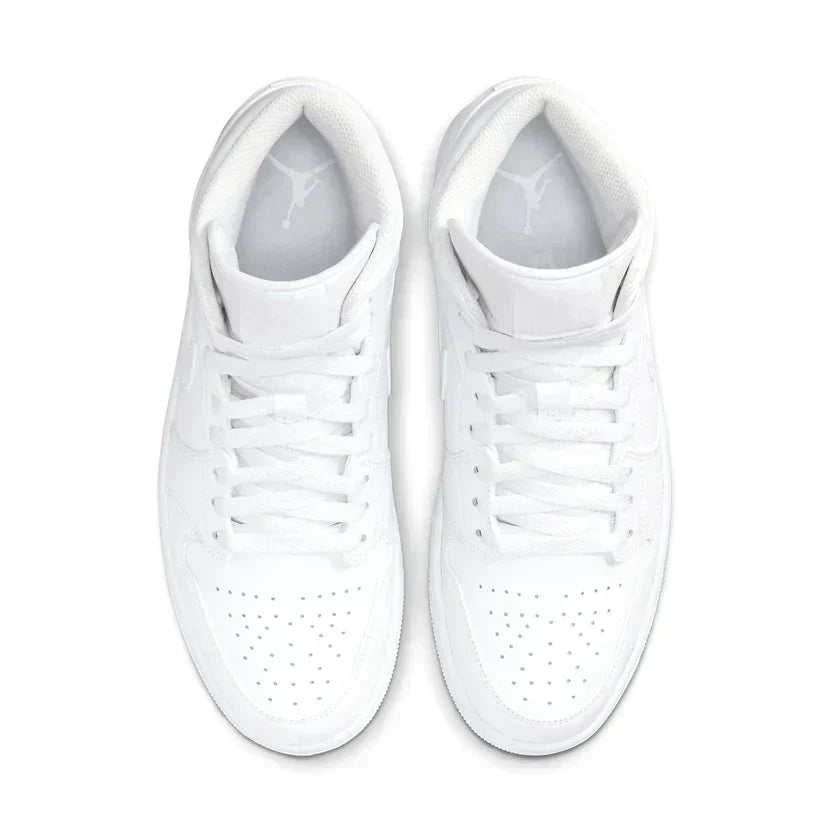 Air Jordan 1 Mid 'Triple White' (2022) — view 3