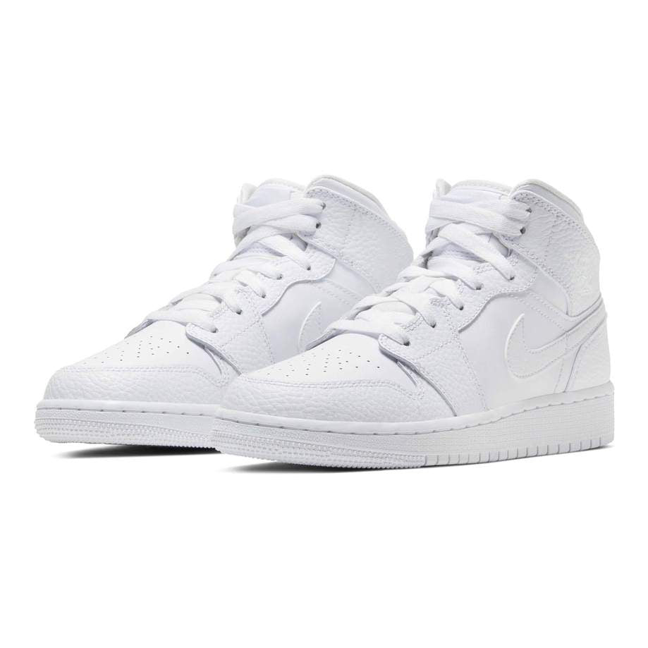 Air Jordan 1 Mid 'Triple White' — view 2