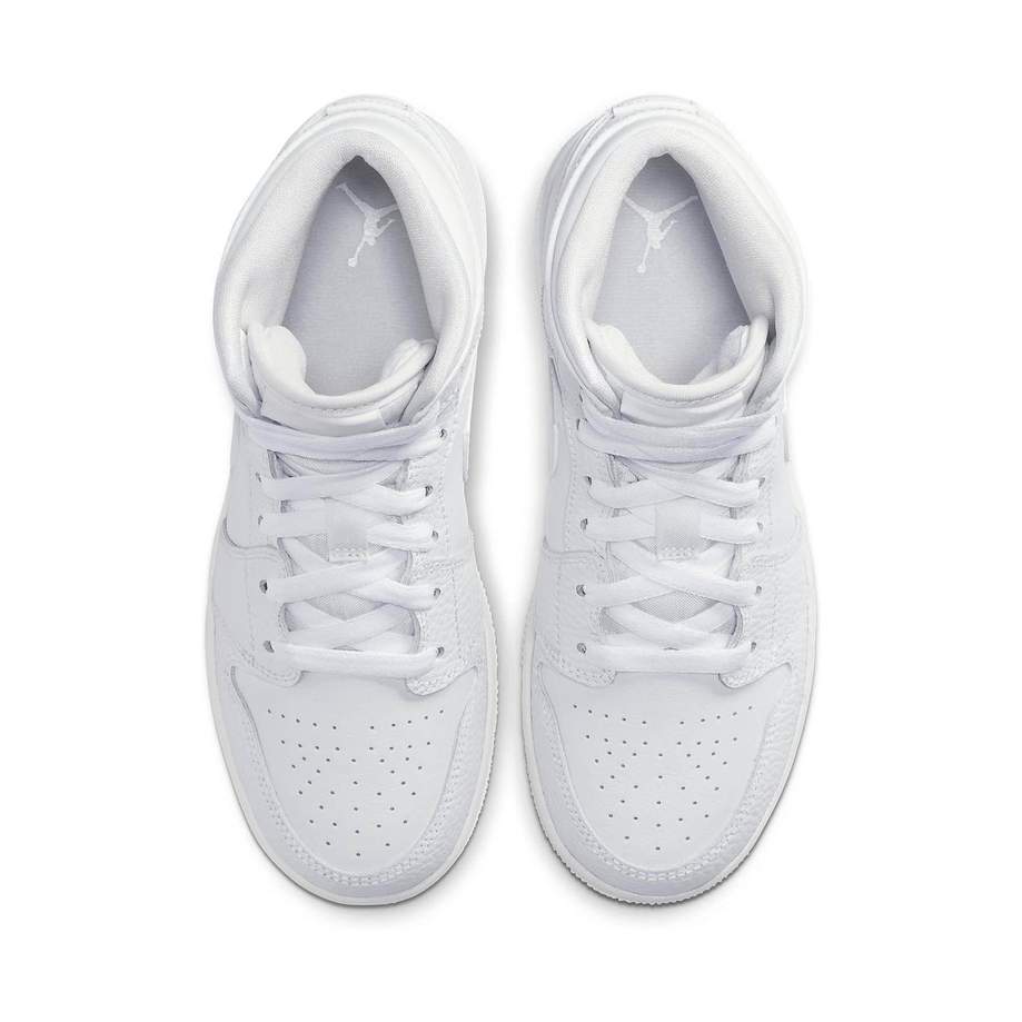 Air Jordan 1 Mid 'Triple White' — view 3