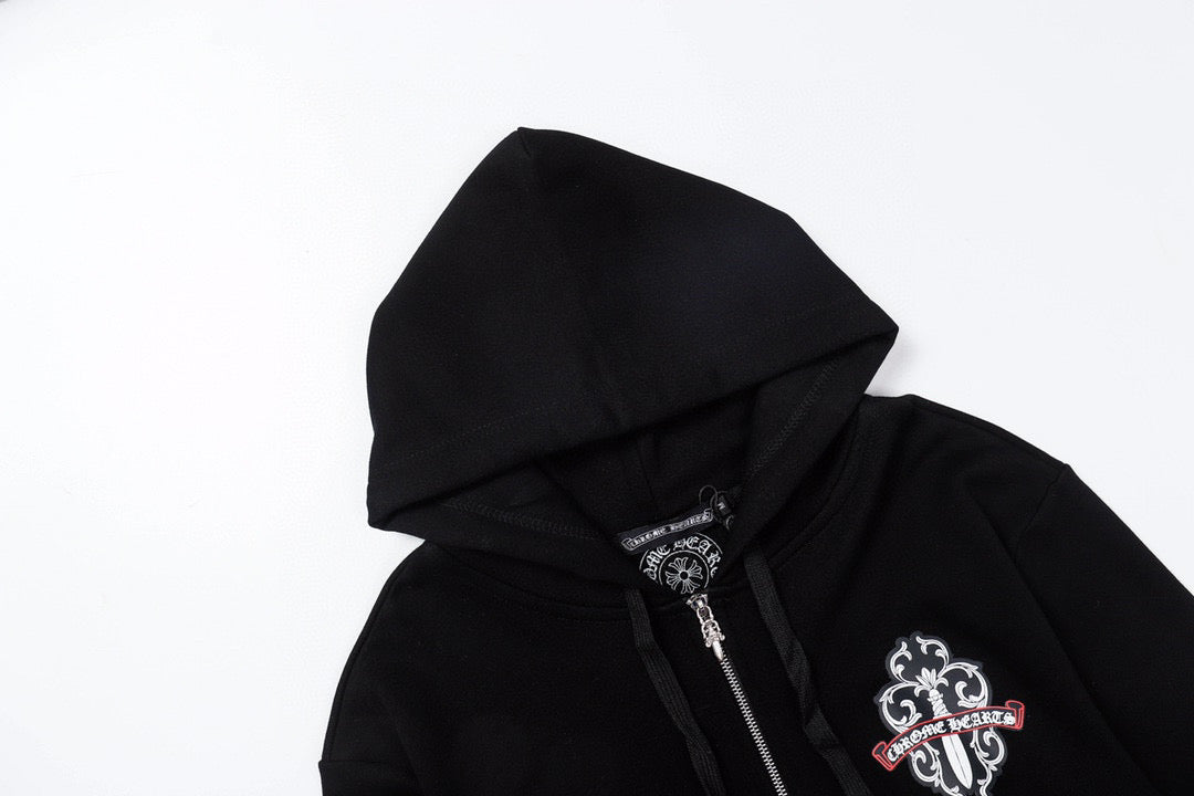 Chrome Hearts New Zip Up Hoodie -834 — view 5