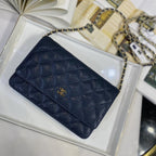 Chanel WOC Iridescent Blue Caviar — view 5